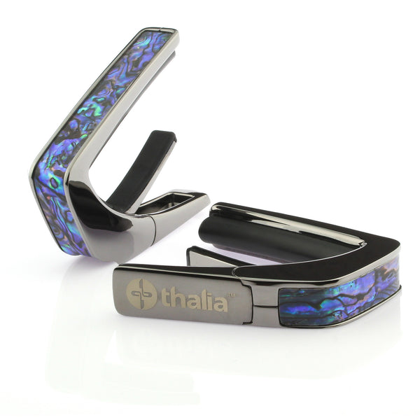 Black Chrome Finish with Blue Abalone Inlay