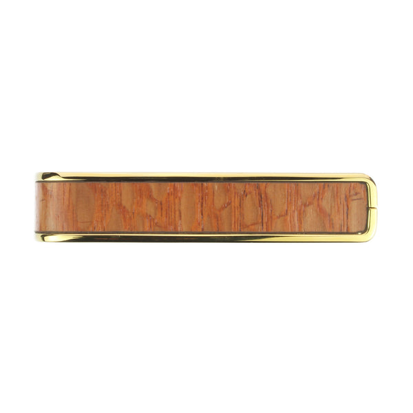 24k Gold Finish with Brazilian Lacewood Inlay