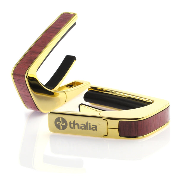 24k Gold Finish with Purple Heart Inlay