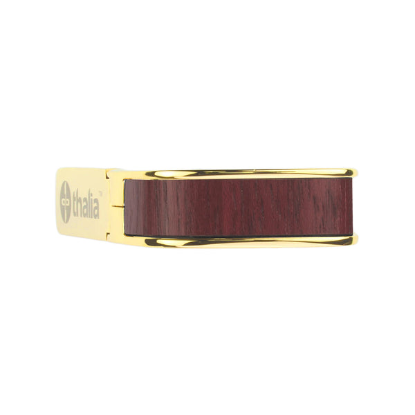 24k Gold Finish with Purple Heart Inlay